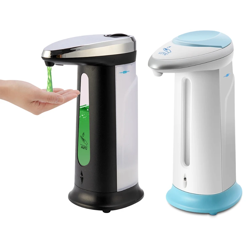 400ml Automatic Liquid Soap Dispenser Shampoo Dispenser Smart Sensor Touchless for Kitchen Bathroom