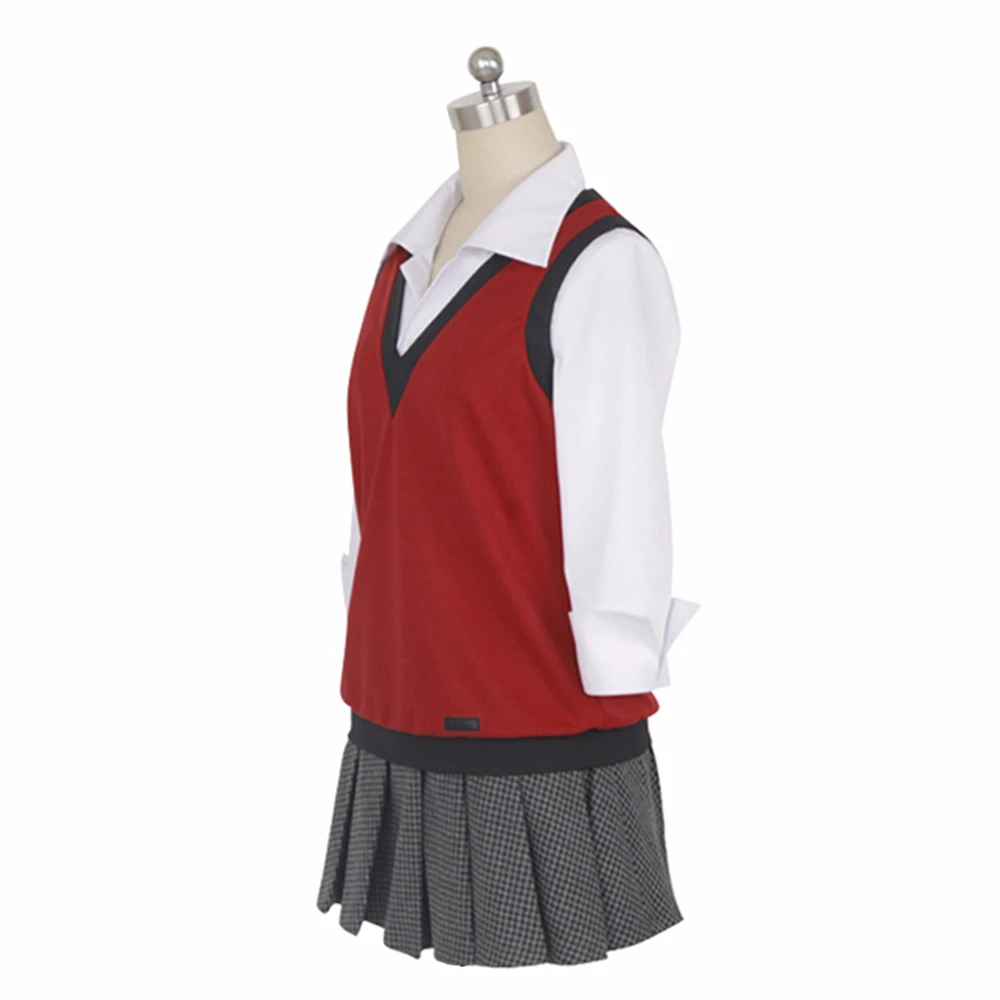 Anime-Kakegurui-Compulsive-Gambler-Midari-Ikishima-Cosplay-Costume-Japanese-School-Uniform-Vest-Dress-Women-Halloween-JK