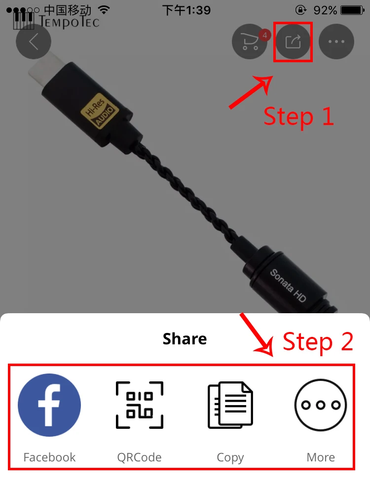 Кабель TEMPOTEC TYPEC к USB B TYPE OTG для телефона типа C и MP3-плеера к DAC