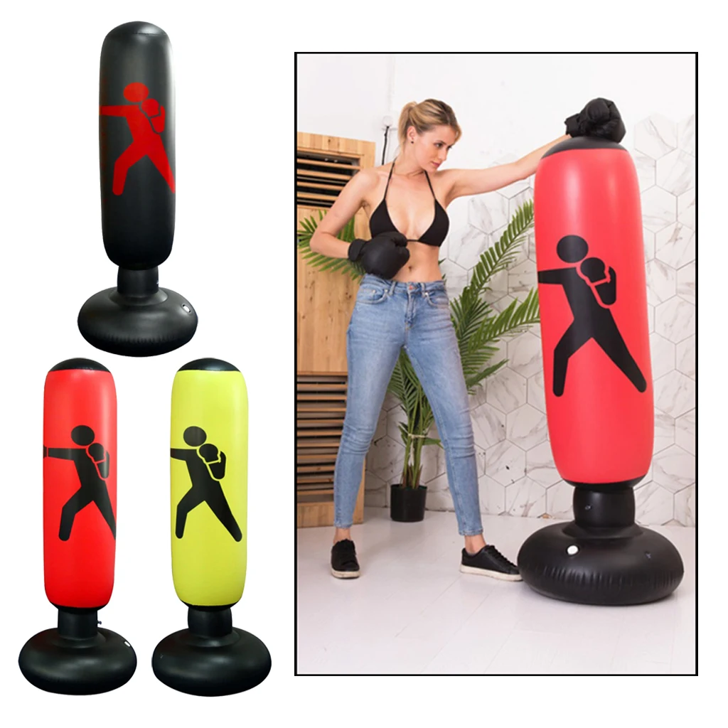 Inflatable Boxing Punch Bag Adults Children Column Target Bag Gym Training
