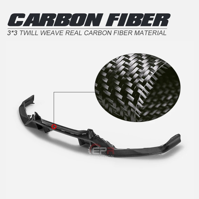 

Car Accessories OEM Style Carbon Fiber Rear Diffuser Glossy Finish Bumper Splitter Tuning Kit For Honda FK8 Civic Type R 2017 On