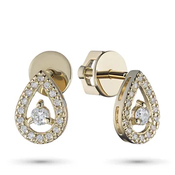 

Pusety of yellow gold with diamonds e0301ps04202768