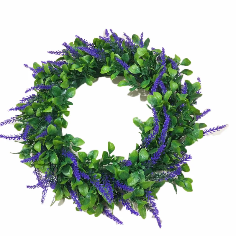 Artificial Flower Garland Lavender Wreath Romantic Fresh Style Wedding Decor for Heads Take Photo Fashion Home | Дом и сад