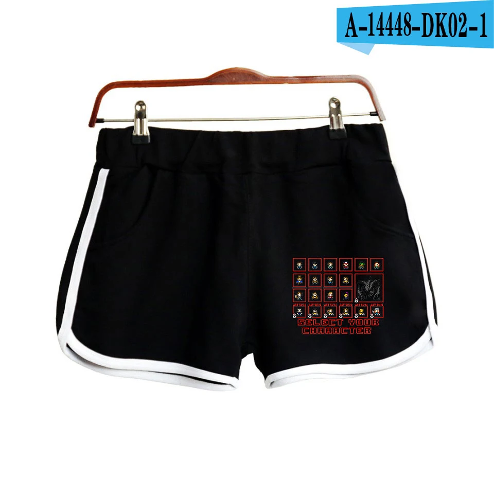 2019 Simple Monster story Women Casual Shorts Patchwork Body Fitness Workout Summer Shorts Female Elastic Skinny Slim  Short Hot