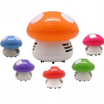 

Creative Cute Mini Mushroom Corner Desk Table Dust Vacuum Desktop Micro Cleaner Fashion Cute Cartoon Clean Tool Sweeper