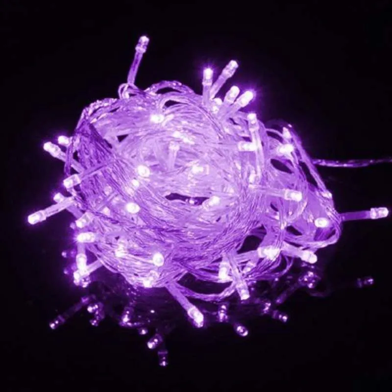 Purple BIT. FLY 100 светодиодный светильник-гирлянда s 10 м 110 в 220 В, Рождественский светильник из медной проволоки, сказочный светильник для гирлянды, украшения для дома, свадьбы, вечеринки - Цвет: Purple