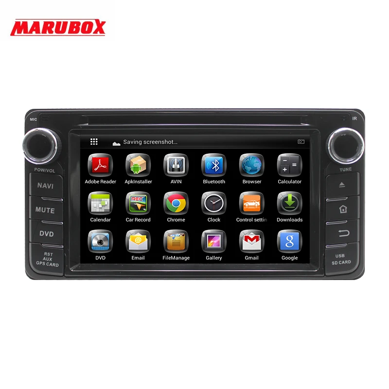 

Marubox KD-6220 Universal 6.2" Car Multimedia Player for Toyota, Daihatsu 200x100mm GPS Navigation Stereo Radio, DVD