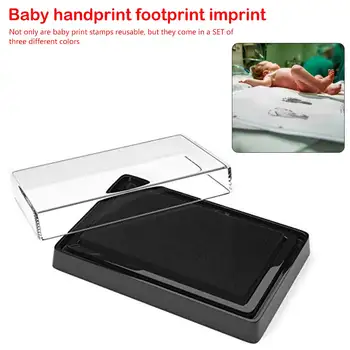 

Baby Care Non-Toxic Baby Handprint Footprint Imprint Kit Baby Souvenirs Casting Newborn Footprint Ink Pad Infant Clay Toy Gifts