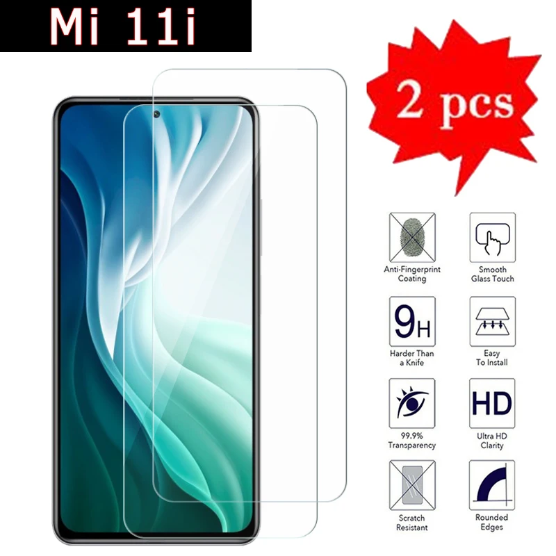 Защитное стекло для Xiaomi Mi 11i закаленное 2-1 шт. | Мобильные телефоны и аксессуары