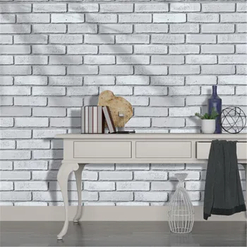 

Self-adhesive wallpaper3D three-dimensional white pattern background wall PVC waterproof dormitory culture brick wall paper