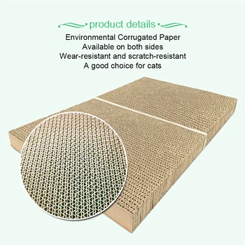 

Grinding Claws Pet Cat Scratch Board Sleeping Folding Gift Pad Corrugated Paper Home Play Toy Multifunction Bed Plate