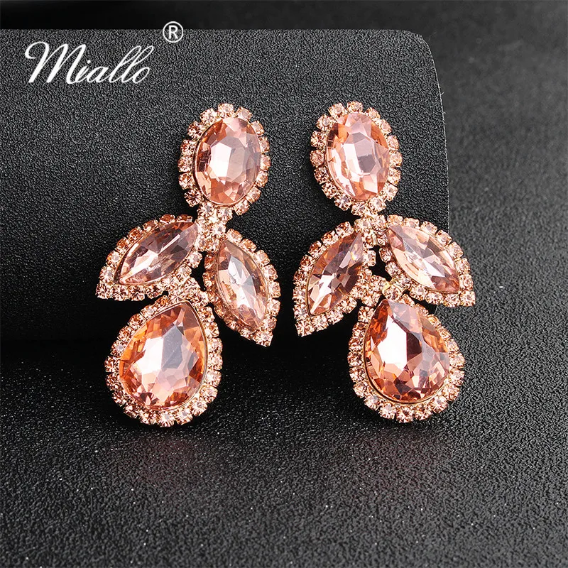 Женские серьги-подвески с австрийскими кристаллами | Украшения и аксессуары