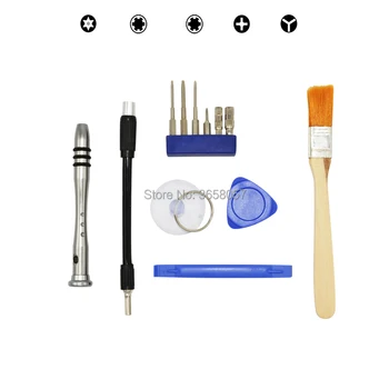 

Professional Repair Full Tool Kit Security Screwdriver Game Bit Set Cleaning Brush for Nintendo Switch NS NX NES SNES