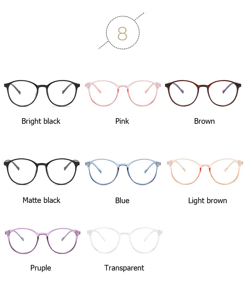 Женские модные милые прозрачные очки с круглой оправой, мужские винтажные большие негабаритные светильник, оптические очки для близорукости