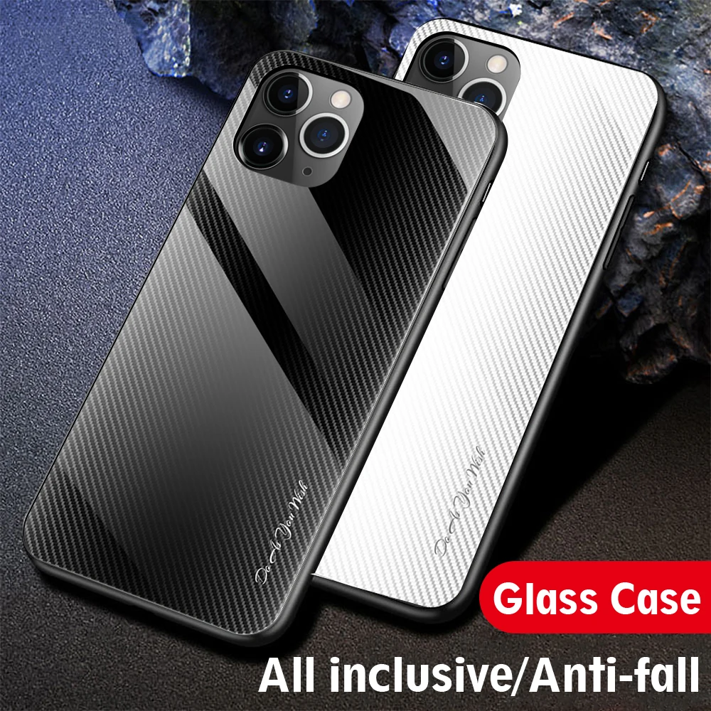 Fashion Colorful Gradient Tempered Glass Case For iPhone 11pro Luxury Phone Cover 11 Pro Max 2019 Protective Shell | Мобильные