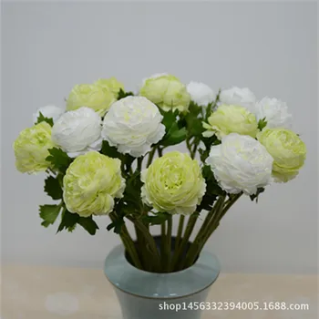 

Top Grade Imitation Flowers Wedding Living Room Artificial Flower Library Placed Artificial Flower Single Stem Single-head Laura