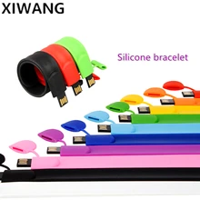 usb флеш-накопитель 32 Гб силиконовая Флешка-браслет 64 Гб ручка-накопитель 4 ГБ 8 ГБ usb карта памяти 16 Гб черный браслет usb флешка 128 ГБ