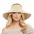 2023 New Women Roll Up Sun Visor Wide Brim Straw Hat Summer Foldable Packable UV Protection Cap for Beach Travel Bonnet 11