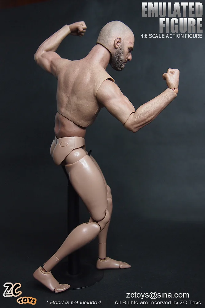 

Anime Garage Kit 12-Inch Figurine Universal Muscle Naked Baby Garage Kit Model Movable Joint Not Included Head