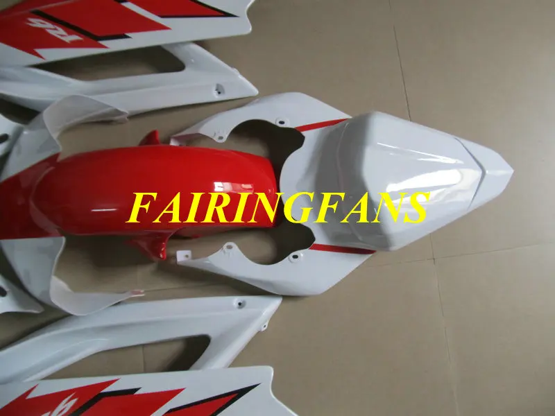 Литья под давлением обтекатель для YAMAHA YZFR6 06 07 YZF R6 2006 2007 YZF600 ABS белый красный Обтекатели Кузов+ подарки YL15