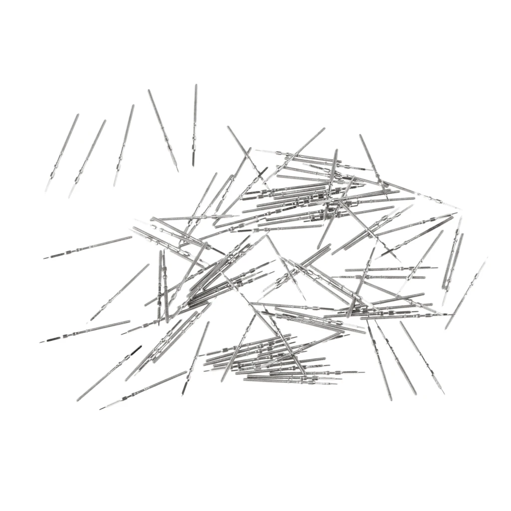 100 Pieces Repair Tools Watch Winding Stem Parts for 46941 46945 8200 8205 7009 2836 Movement Accessories Silver