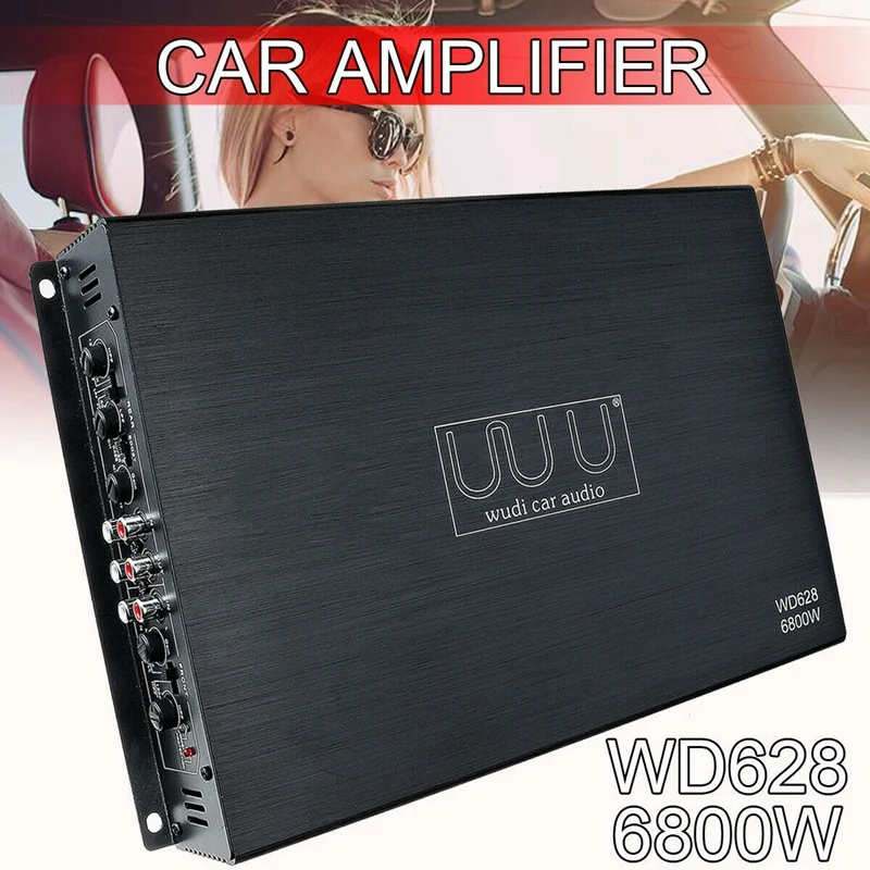 12V 6800W 4-х канальный автомобильный усилитель аудио стерео бас Динамик автомобильный аудио Мощность усилитель