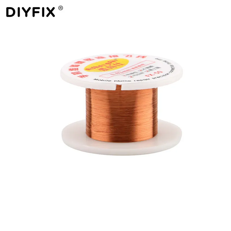 Проволока для пайки DIYFIX 1 шт. 0 02 мм 50 м провод печатных плат медная соединительная