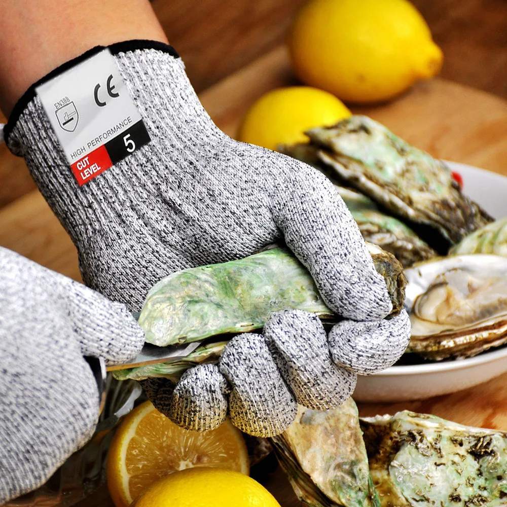 Level 5 Protection Gloves Protective Gloves Safety Cut Resistant Gloves Work Gloves Anti-cut gloves Non-slip Kitchen Gloves D