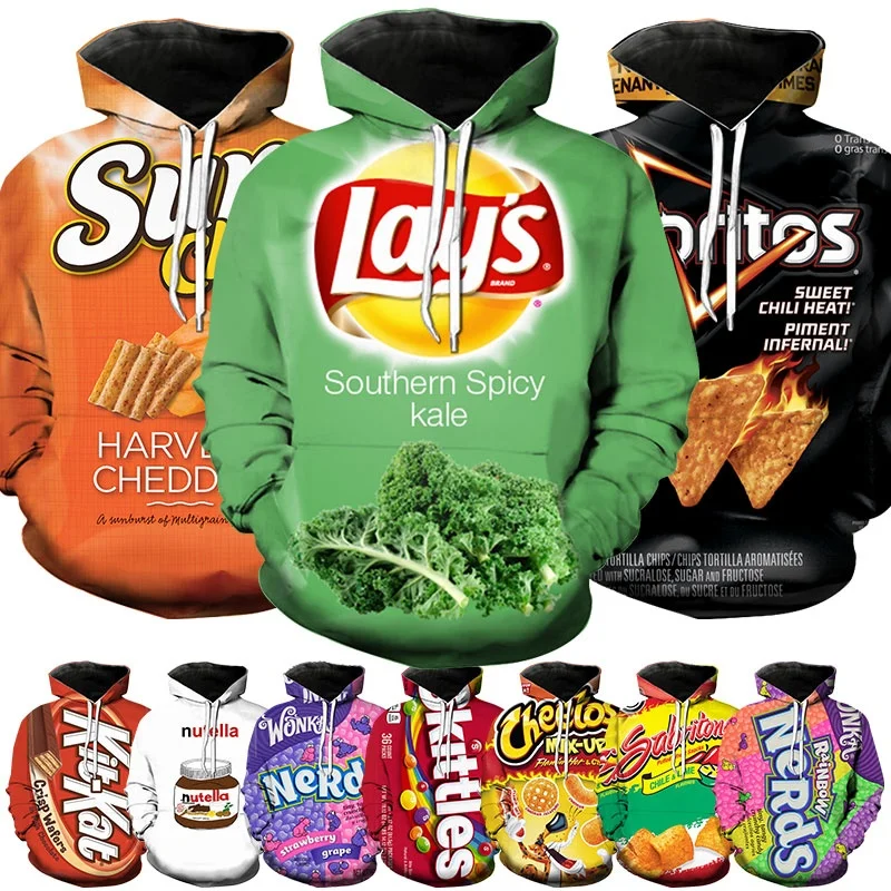 

Men Women Fashion 3d Hoodies Ramen Food Snack Print Loose Hooded Sweatshirt Casual Pullovers Casual Hoodie Sudaderas Hombre