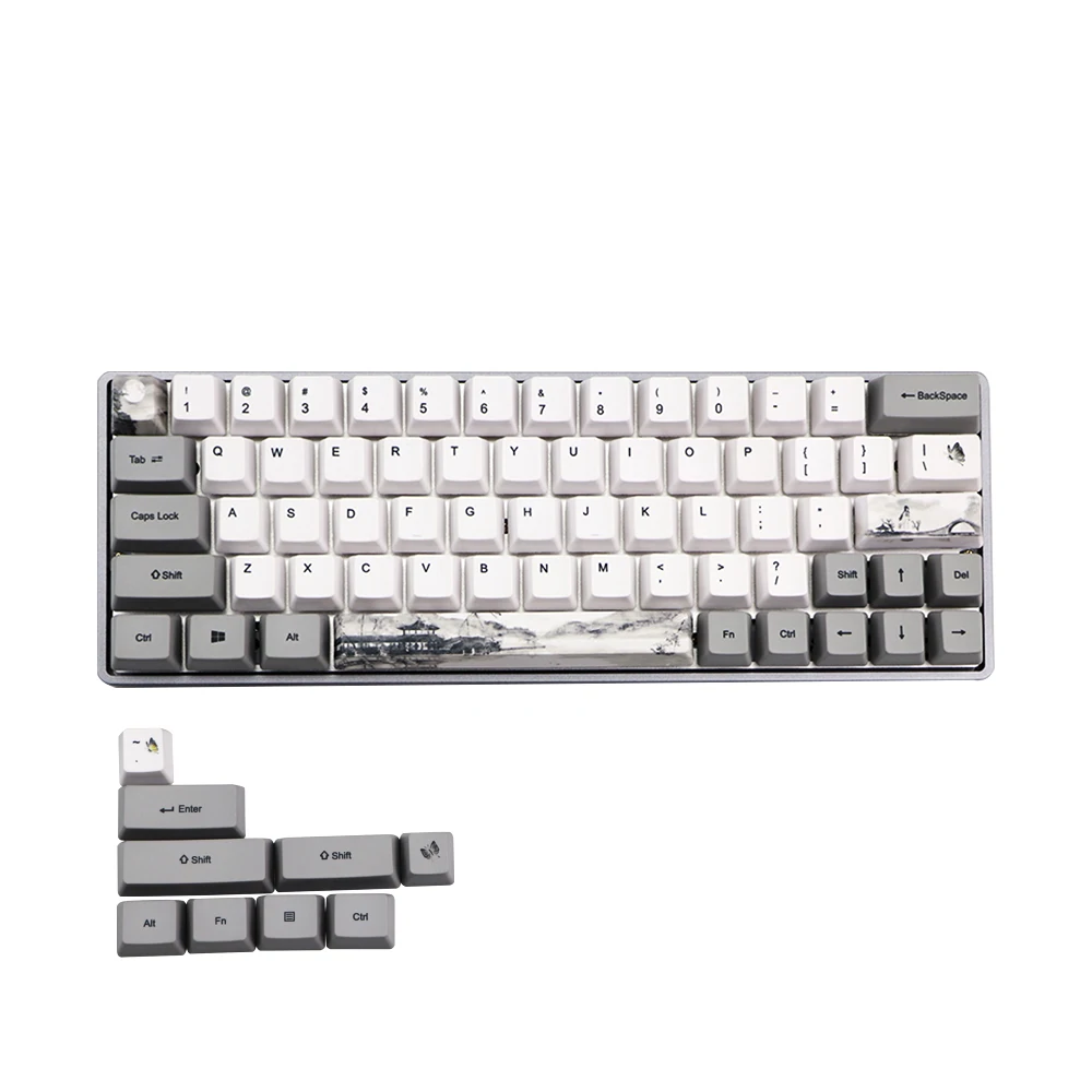 Покраска подлежащая клавиатуре 60% PBT OEM набор клавишных колпачков Mechanische Toetsenbord