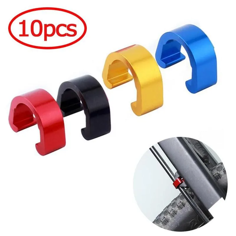 10PCS Bicycle Frame U Buckle Brake Cable Housing Hose Tube Shifter Cable Guides