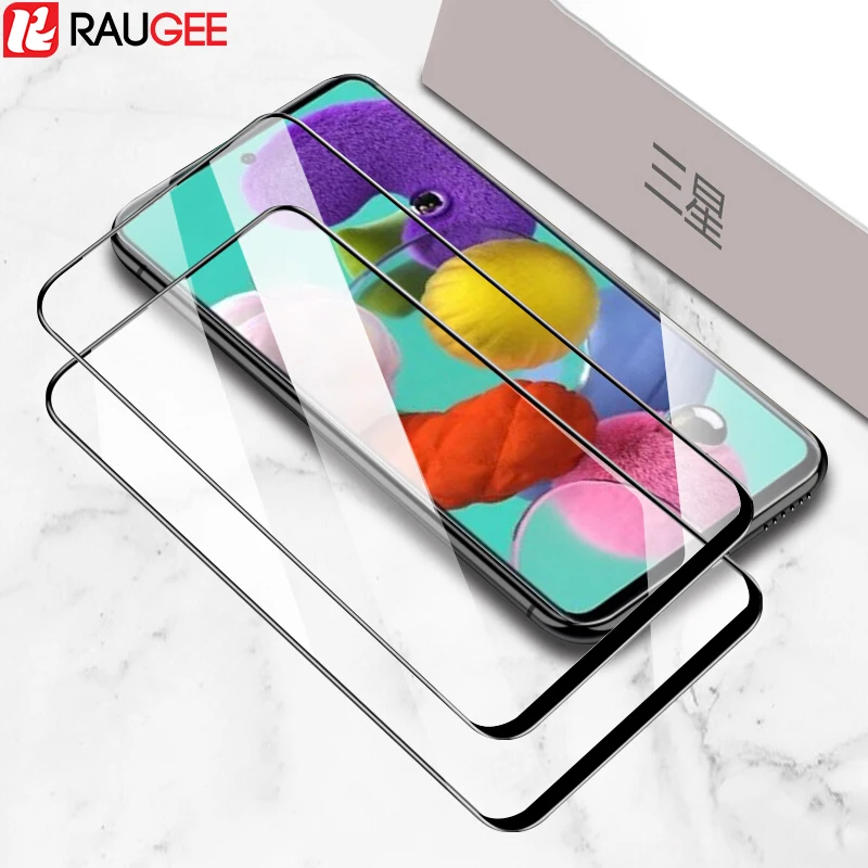 2 шт. закаленное стекло для Samsung A51 A71 A31 полное покрытие Защитная пленка экрана Galaxy