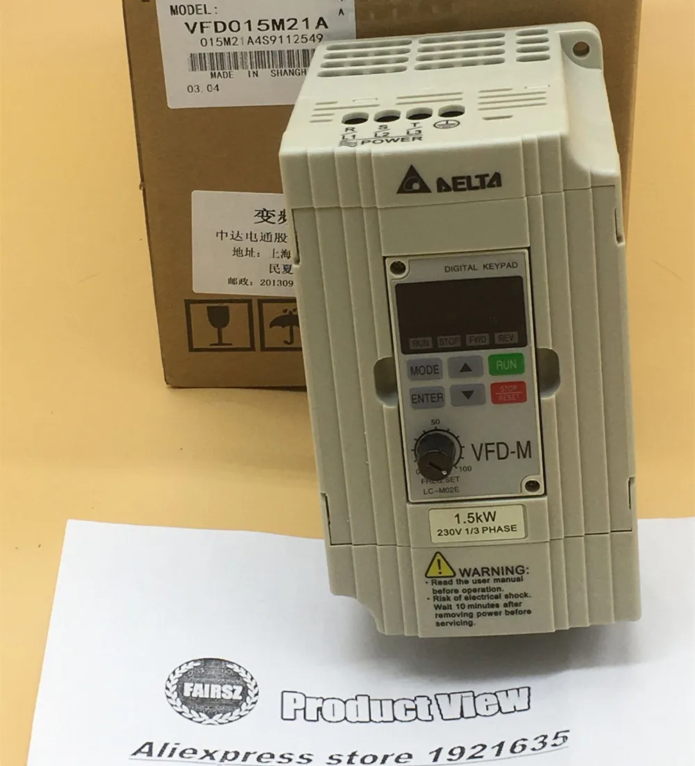 Новый оригинальный Преобразователь частоты 1 5 Вт 220 В VFD015M21A|Автоматизация зданий|