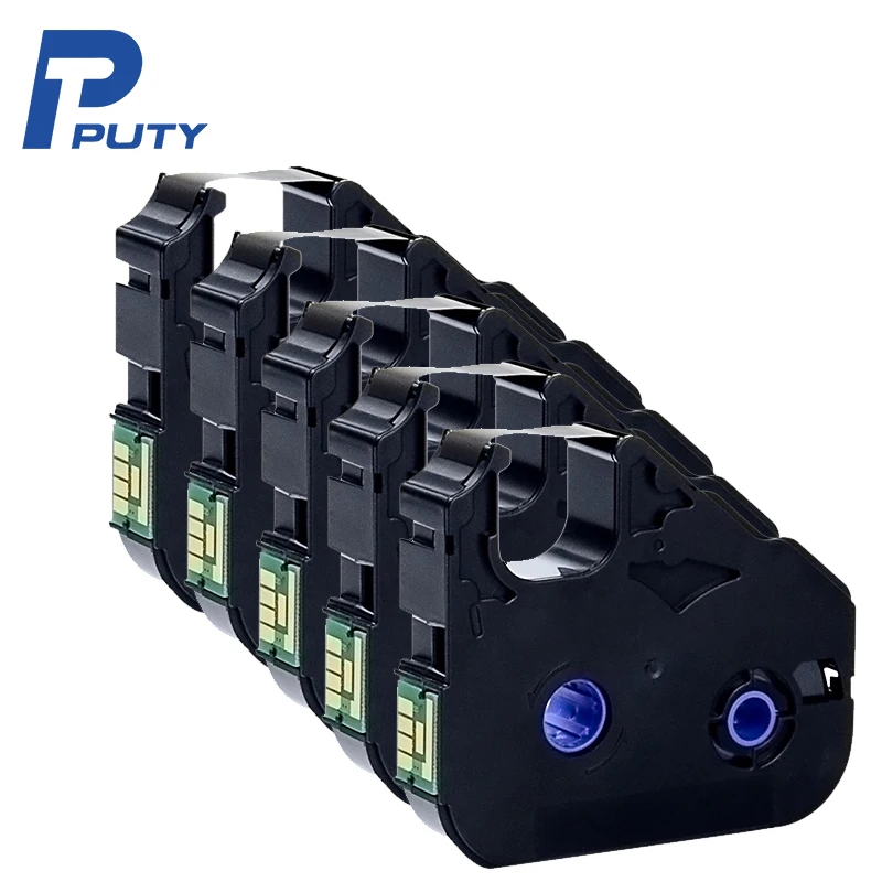 Black Maker Tipowriter Ribbon id do Cabo Compatível M11c M-1std M-1promk1000 Mk2000 Mk1500 Mk2500 Mk-rs100b Pt200bk 5pk