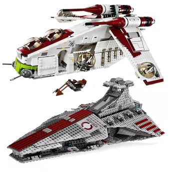 

05042 Star Series Wars The lepining 05041 Republic Fighting Cruiser Building Blocks Bricks Toys Model Children Christmas Gifts