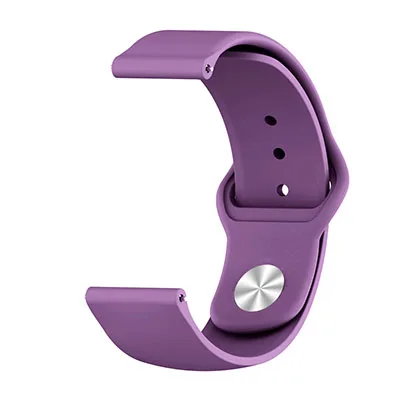 Purple Силиконовый ремешок для correas Xiaomi Huami Amazfit Bip BIT Lite, Молодежные умные часы, сменный Браслет, ремешок для часов - Цвет: Purple