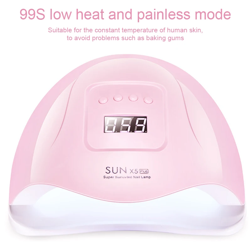 SUN X5 Plus UV LED Lamp for Nails Dryer Gel Polish Curing Lamp Timer LCD Display Quick Dry Lamp For