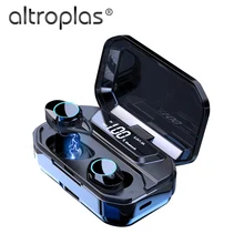 Altroplas G02 TWS Bluetooth наушники V5.0 беспроводные наушники 9D стерео музыка IPX7 водонепроницаемые наушники 3300 мАч Зарядка C