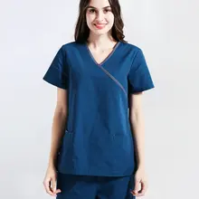 Медицинский Хирургический костюм для медсестры, профессиональная медицинская дышащая впитывающая пот модная Высококачественная тонкая Рабочая одежда