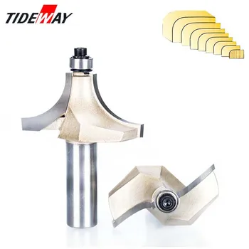 

Tideway 1pcs 1/4" Shank Beading Router Bit Tungsten Carbide Beading Bit Double Edging Router Bits for Wood Woodworking Tools