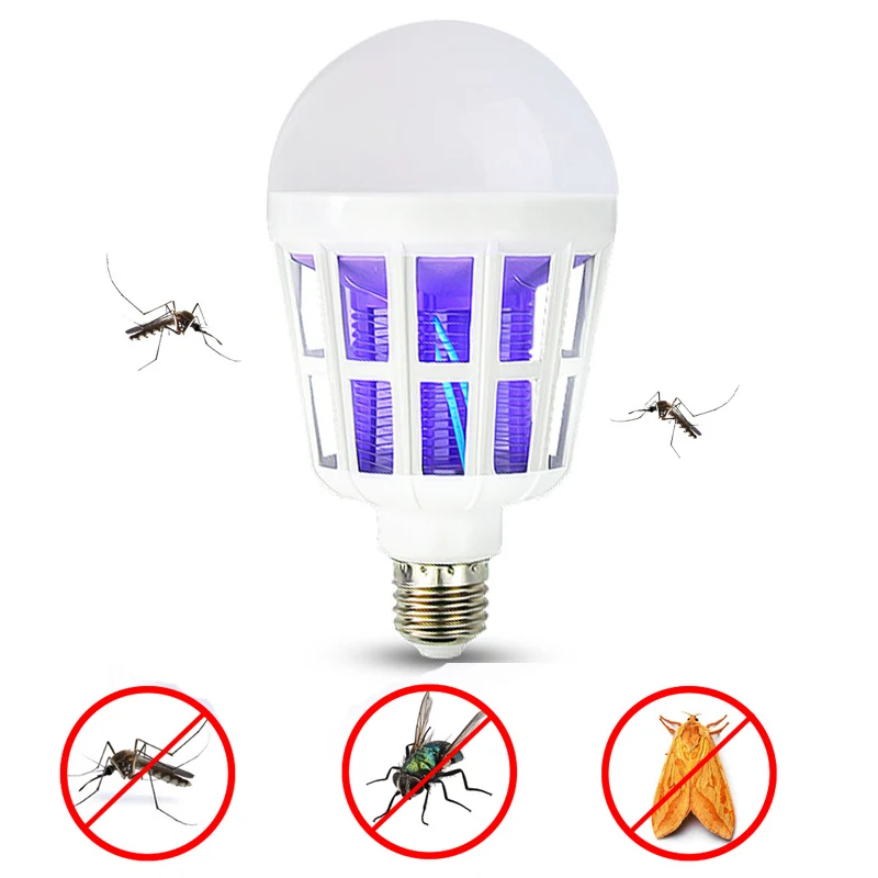 Электрическая лампа-убийца комаров светодиодный USB Автоматический мухоловка Летающая вставка ловушка для борьбы с вредителями Отпугиватель мухоловок - Цвет: Оранжевый