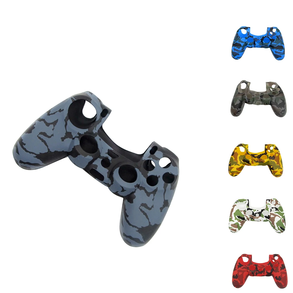 Замена для PS4 беспроводной контроллер Чехол камуфляж печати мягкий силиконовый гель кожи защитный резиновый чехол