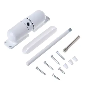

1 Set White Surface Mounted Spring Door Closer Fire Rated Automatic Adjustable