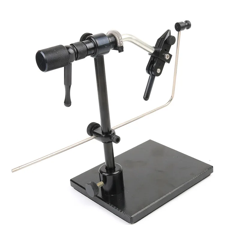 Rotativo com Haste Articulada e Cabeça de Rotação Pesca com Mosca Mavllos Anodizado Alumínio Voar Amarrando Torno Vice Equipamento Acessório 6 com haste articulada e cabeça de rotação