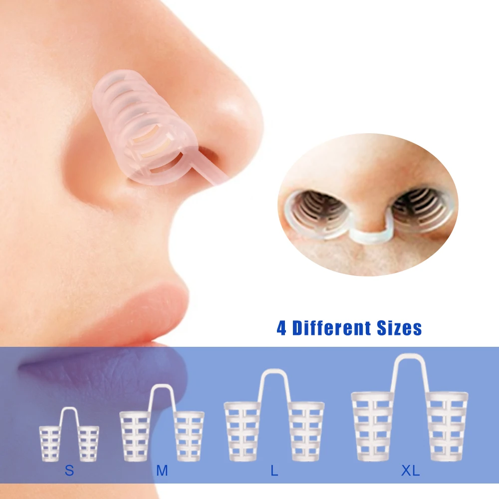 Профессиональное устройство против храпа, зубные лотки для рта+ 4 зажима для носа, набор для остановки храпа для сна, забота о здоровье