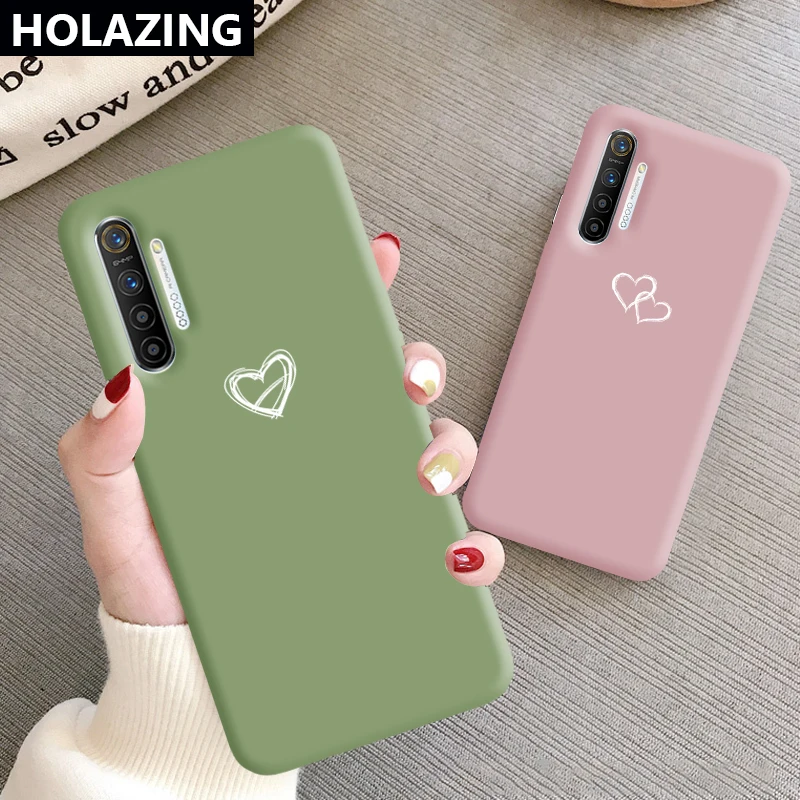 

Sweet Heart Printed Durable Silicone Case for OPPO Realme XT X2 Pro F11 F7 F5 F9 Fashion Candy Cover Anti-Shock
