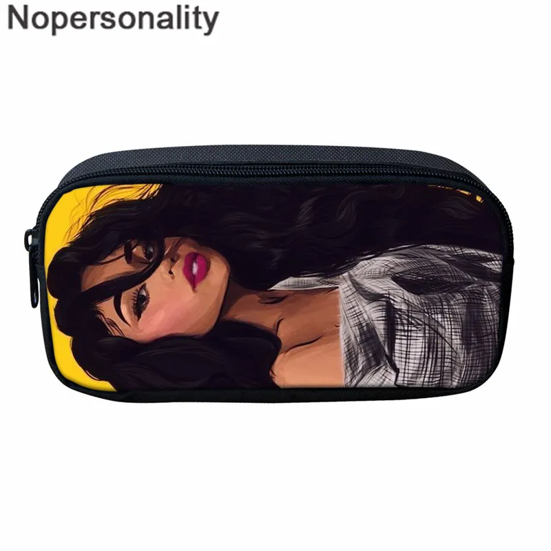 Nopersonality обратно в школу для девочек-подростков 3D африканские Черные Девушки Печать классные комплекты рюкзаков школьная сумка для книг на заказ - Цвет: Z5214K