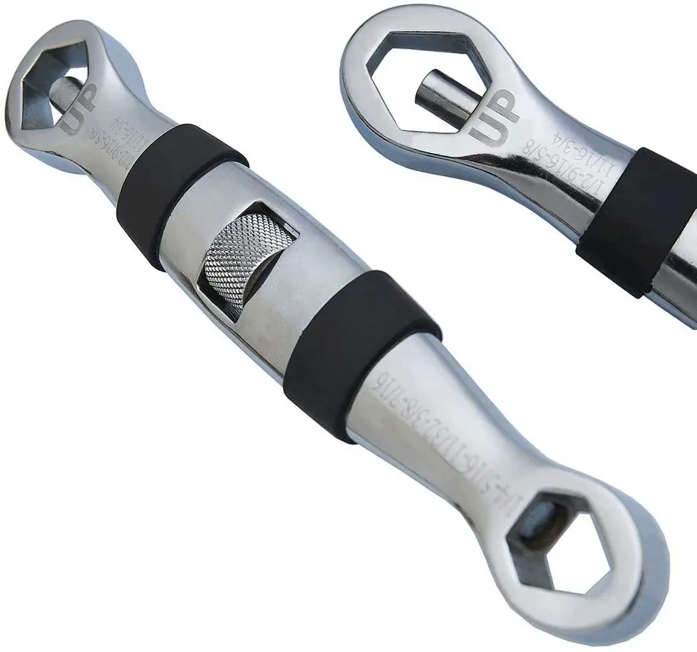 23-IN-1 Adjustable Universal Wrench Multi Functional Flexible Type Pocket Wrench 1/4-inch to 3/4-inch, 7mm to 19mm