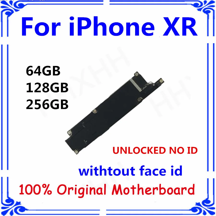 Разблокированная материнская плата для iphone XR без логической платы face ID 64 Гб/128 ГБ/256 ГБ обновление IOS материнская плата XR оригинальная замененная плата