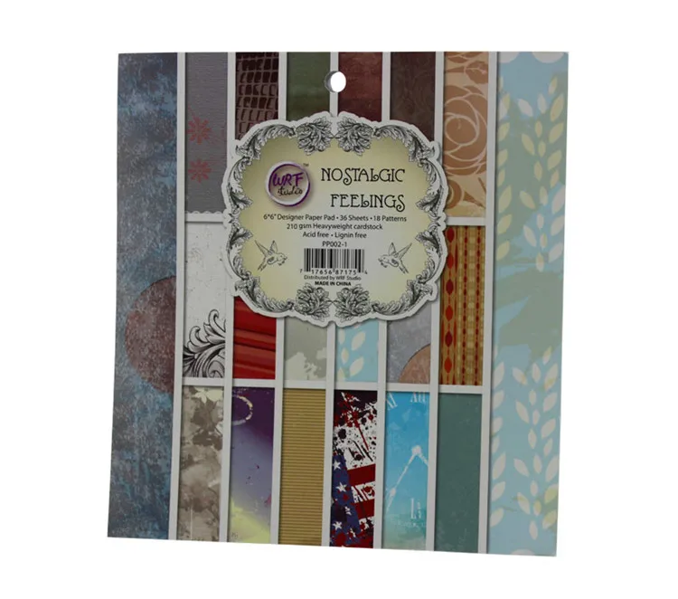 "* 6" 210 г/см 36 листов скрапбук с 18 узорами